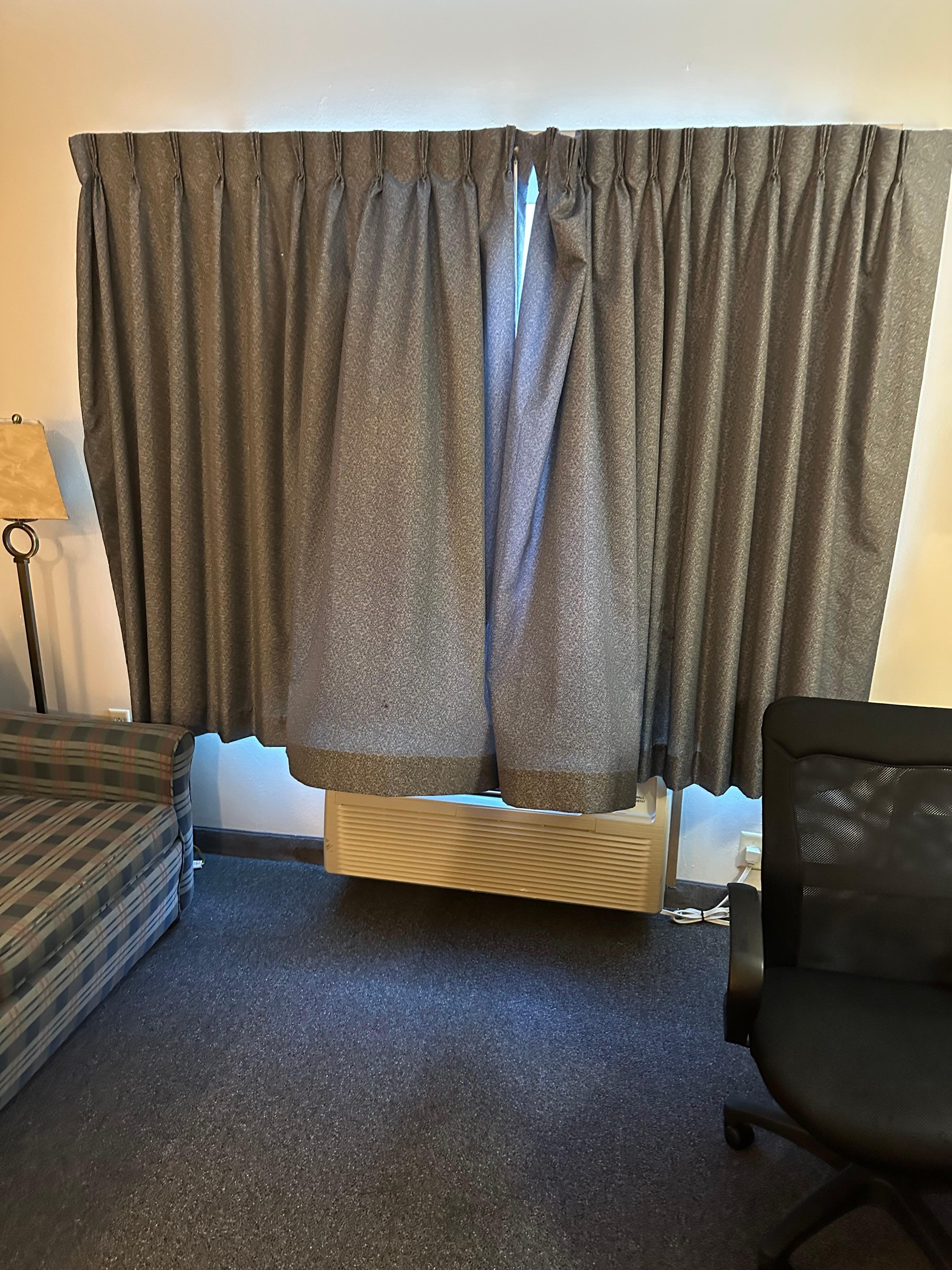 Drapes blew 24/7