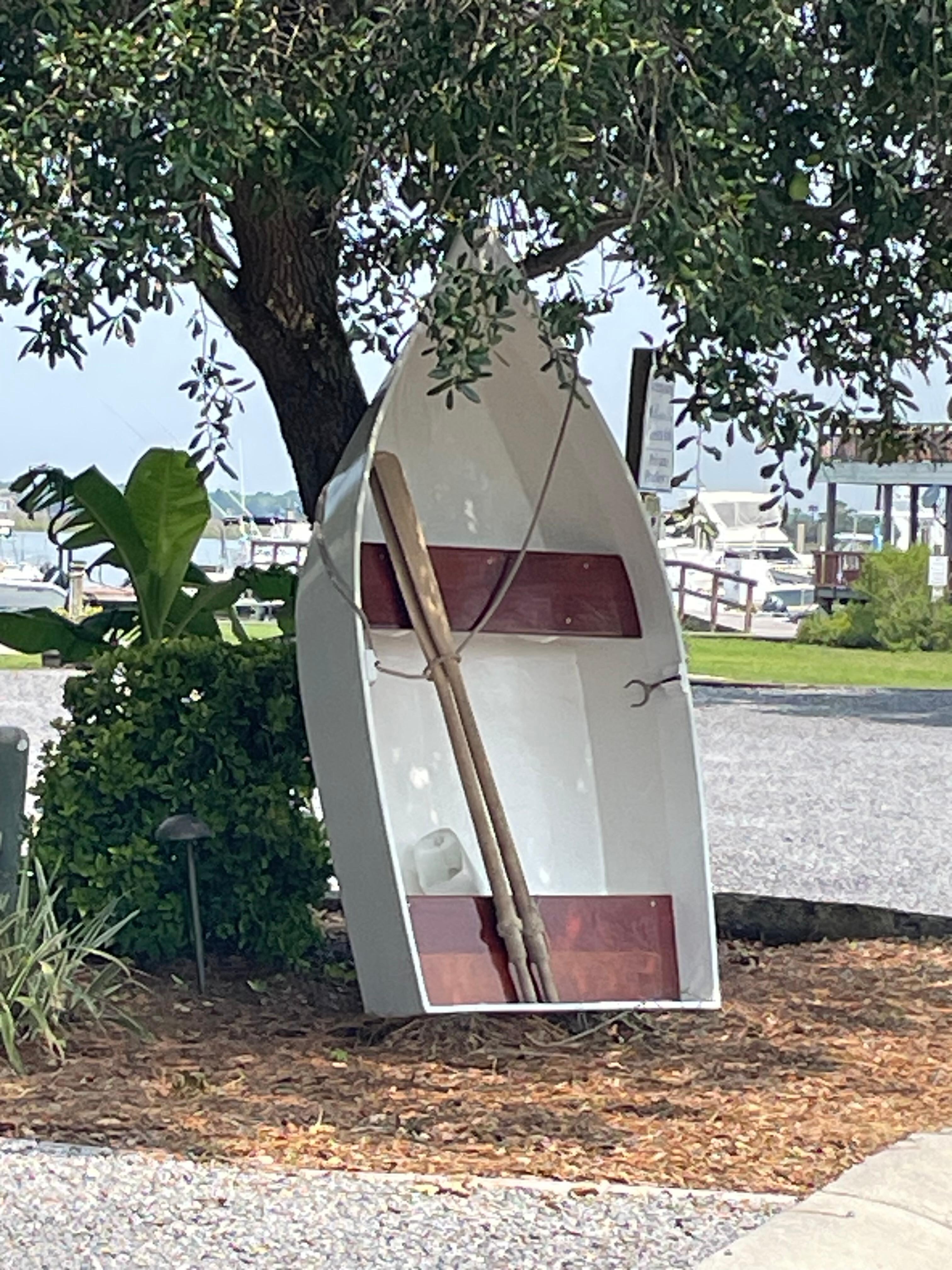 Easy to find when looking for this cute little boat.  