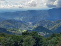 Vue depuis le grand ballon des Vosges, à 30 mn du gîte