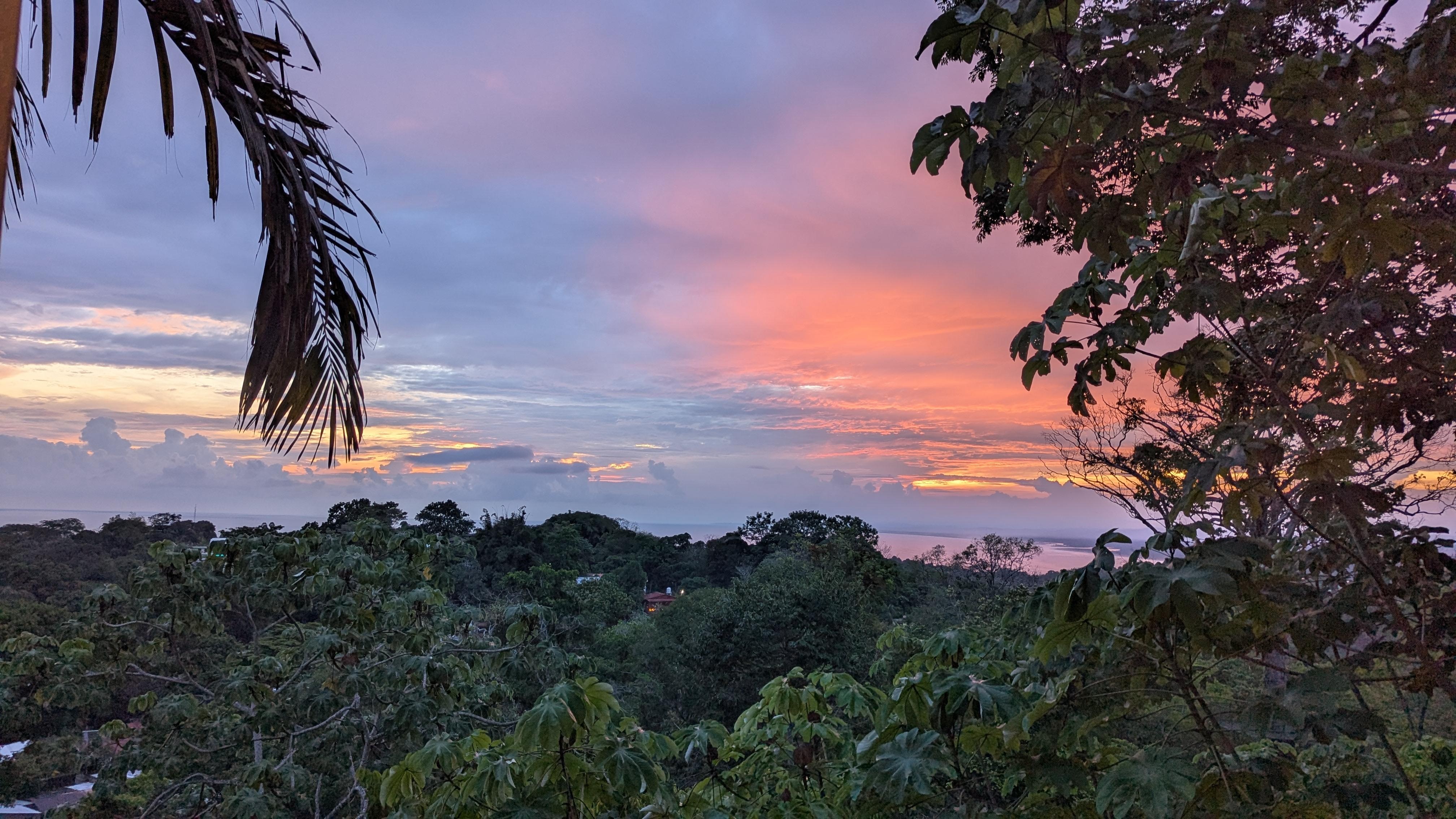Sunset from the restaurant during Happy Hour.