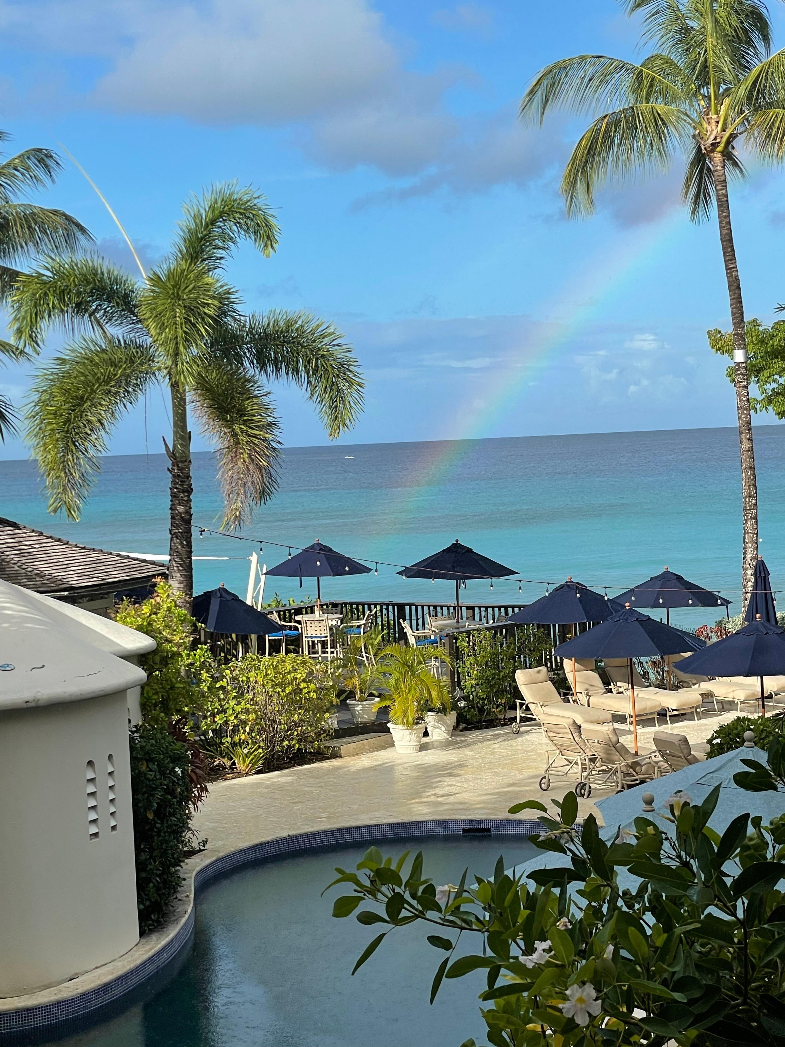 A rainbow greeted us on our first morning!