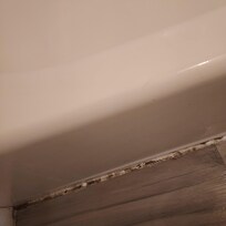 Tub caulking