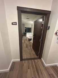 One room studio entrance off foyer.