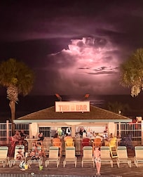 We had an amazing lightning show off the balcony!