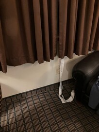 Ripped curtain