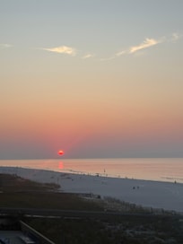 The sunrise from the balcony.