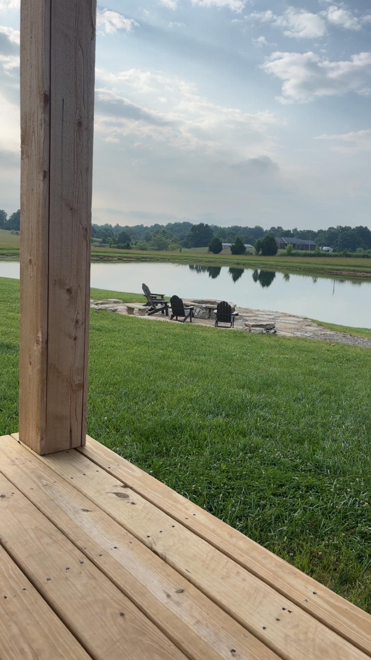 View from the rocker on the porch each morning!