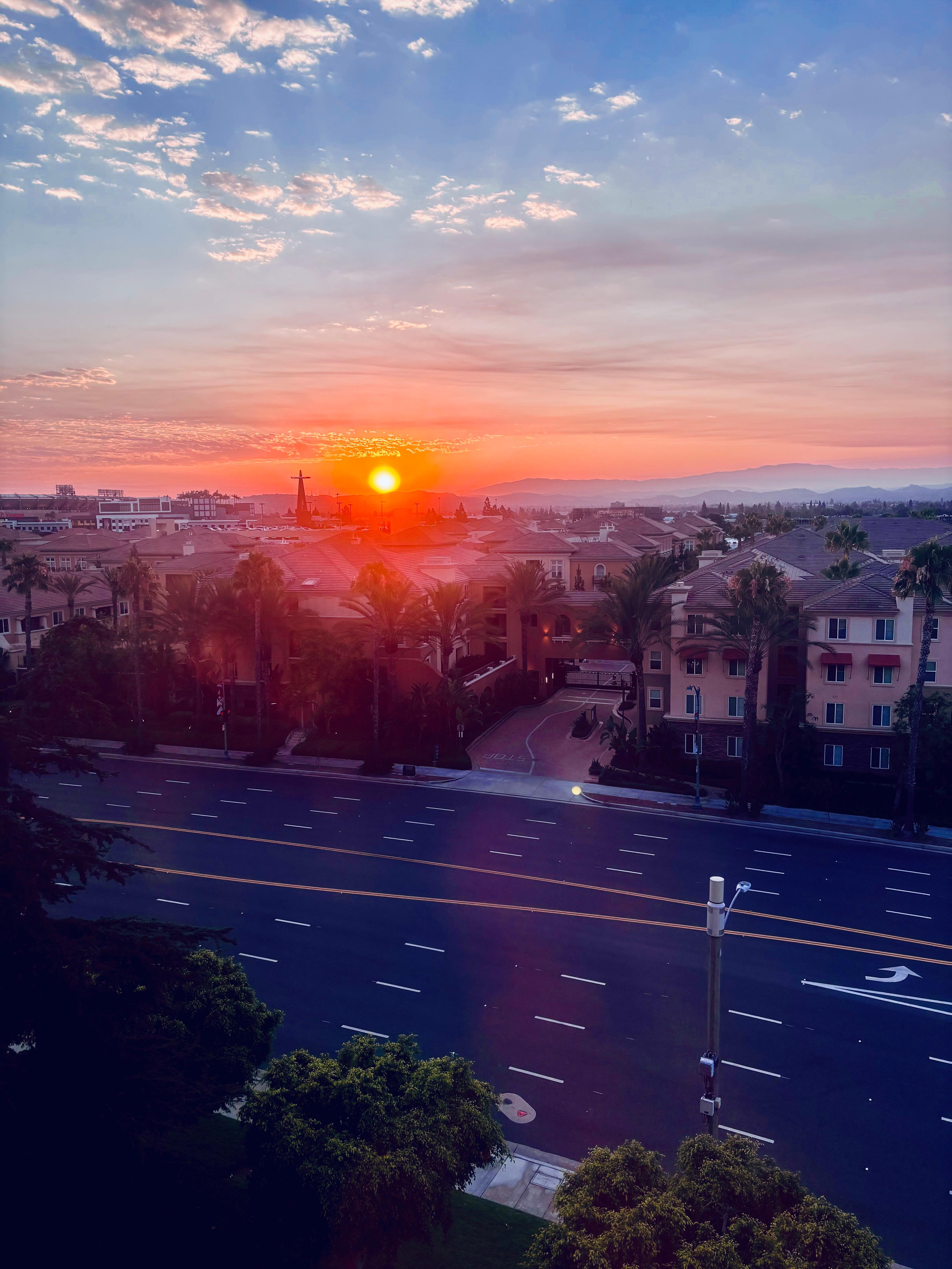 The sunrise from the 7th floor 