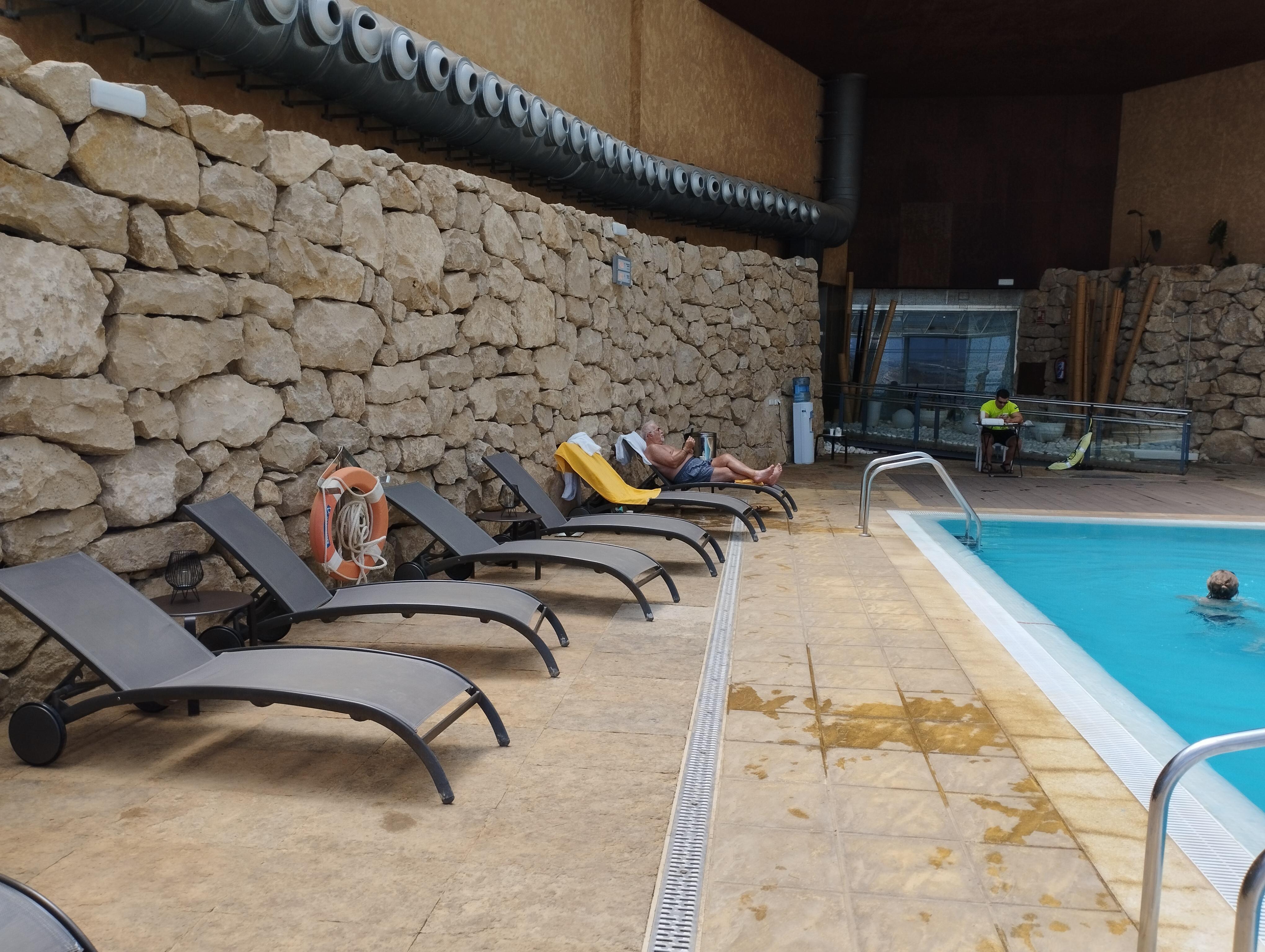 The pool area