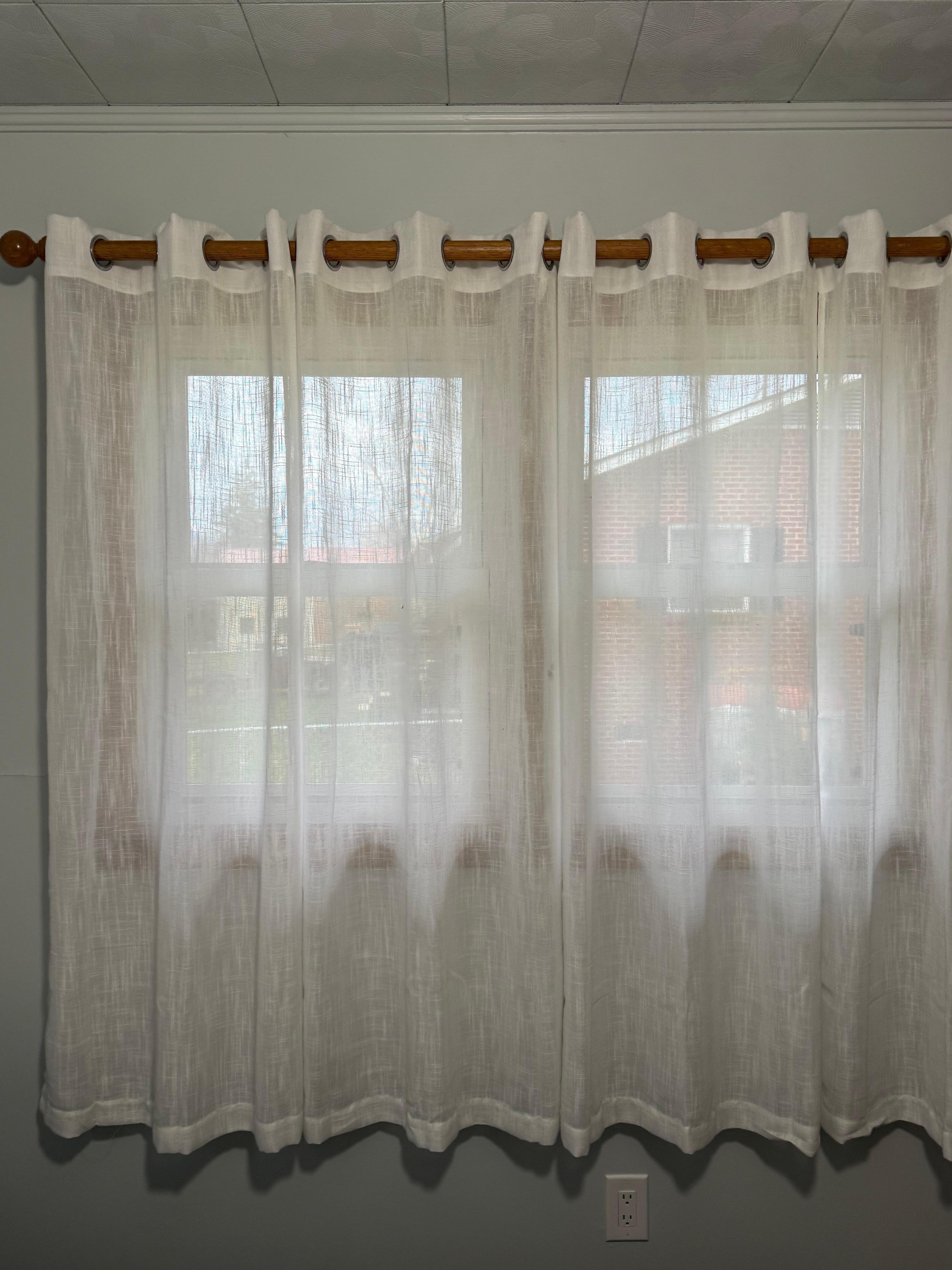 Bedroom sheer curtain window 2