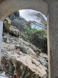 Going down to the beach.