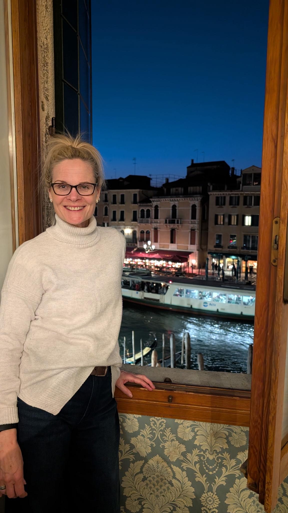 Our room overlooking the canal!