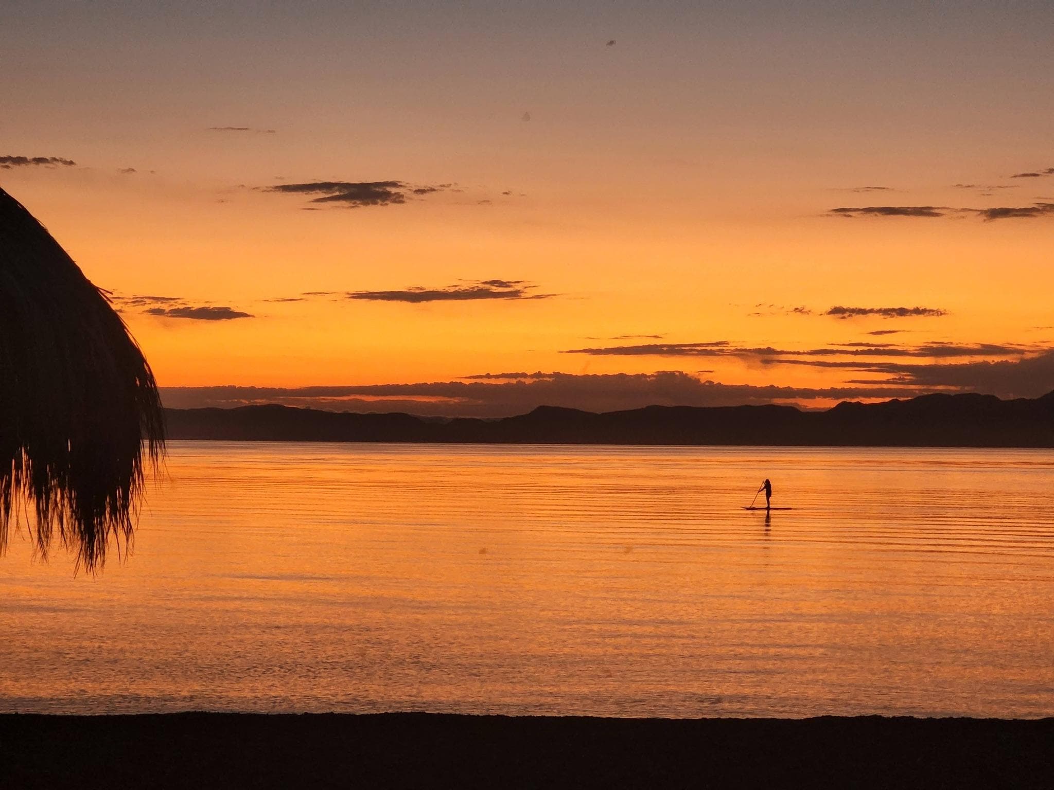 Paddleboarding at Sunrise