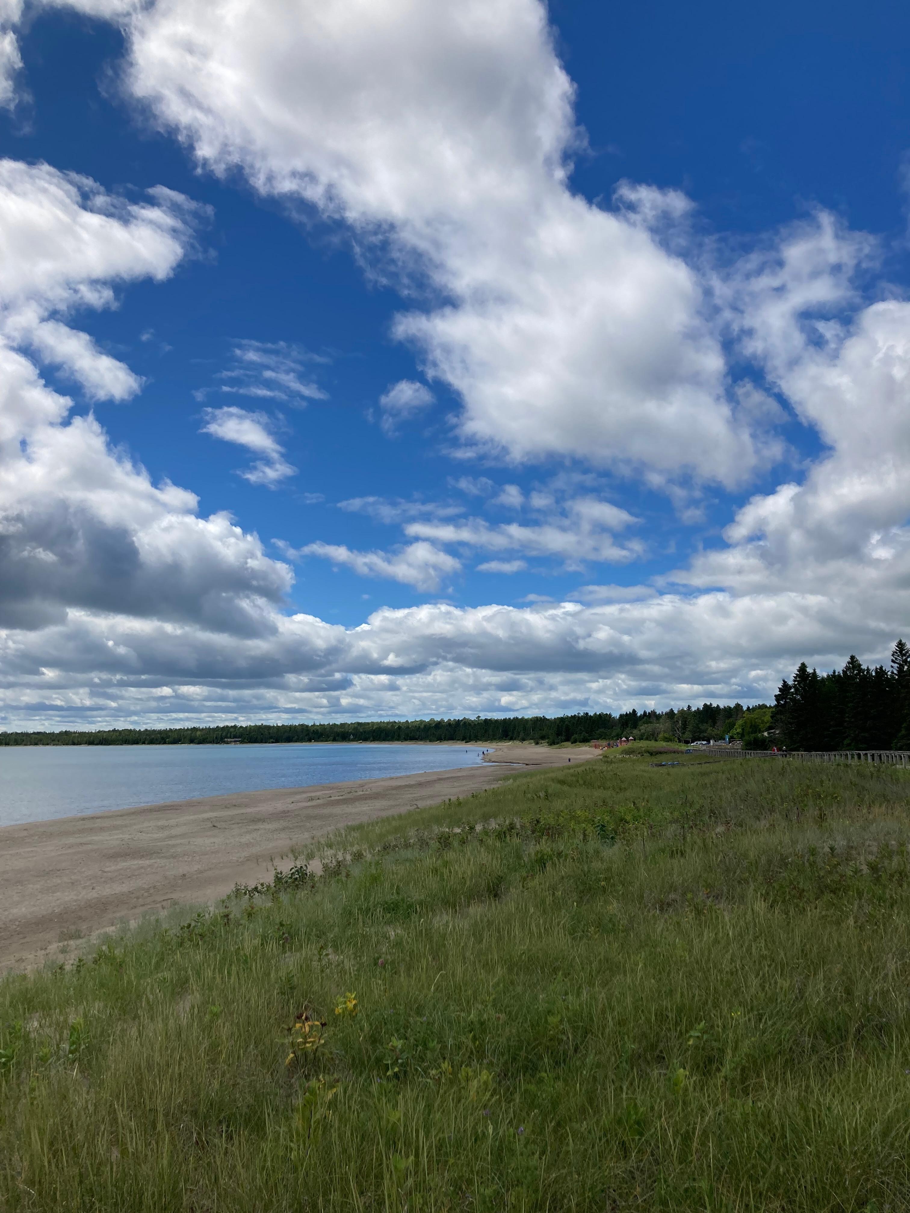 Nearby beach.