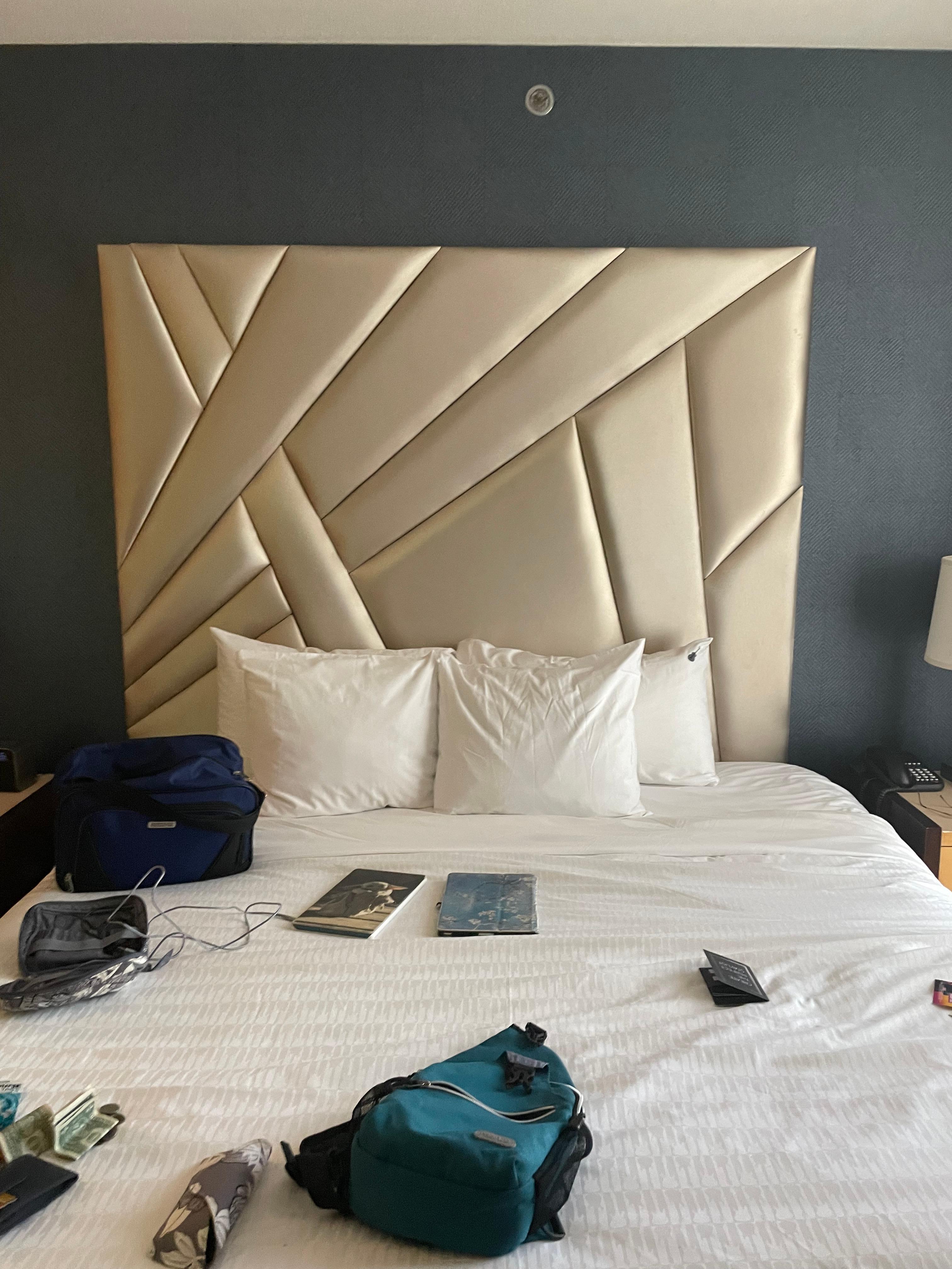 Nice comfortable bed 