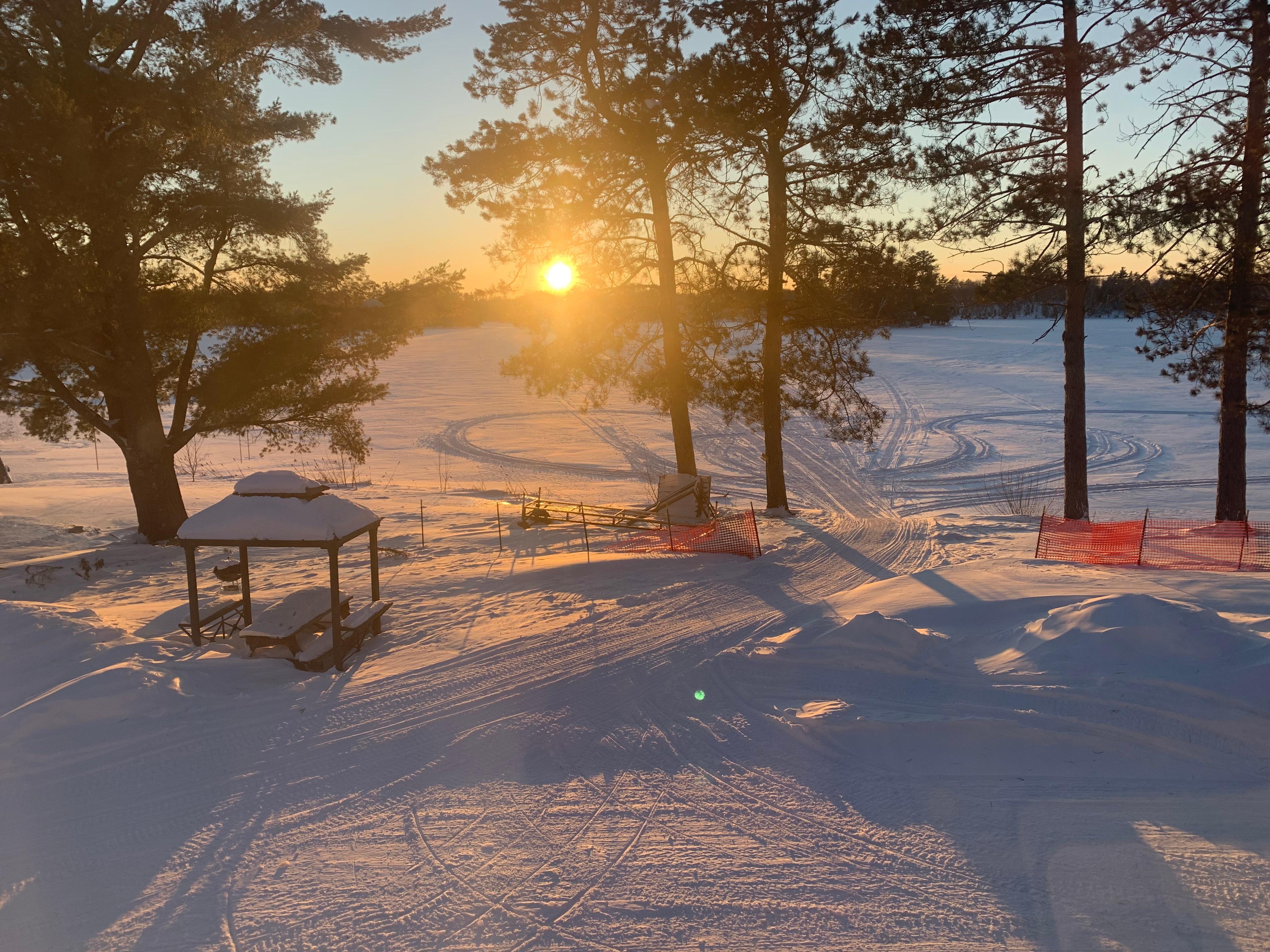 January Sunset from the living room. 