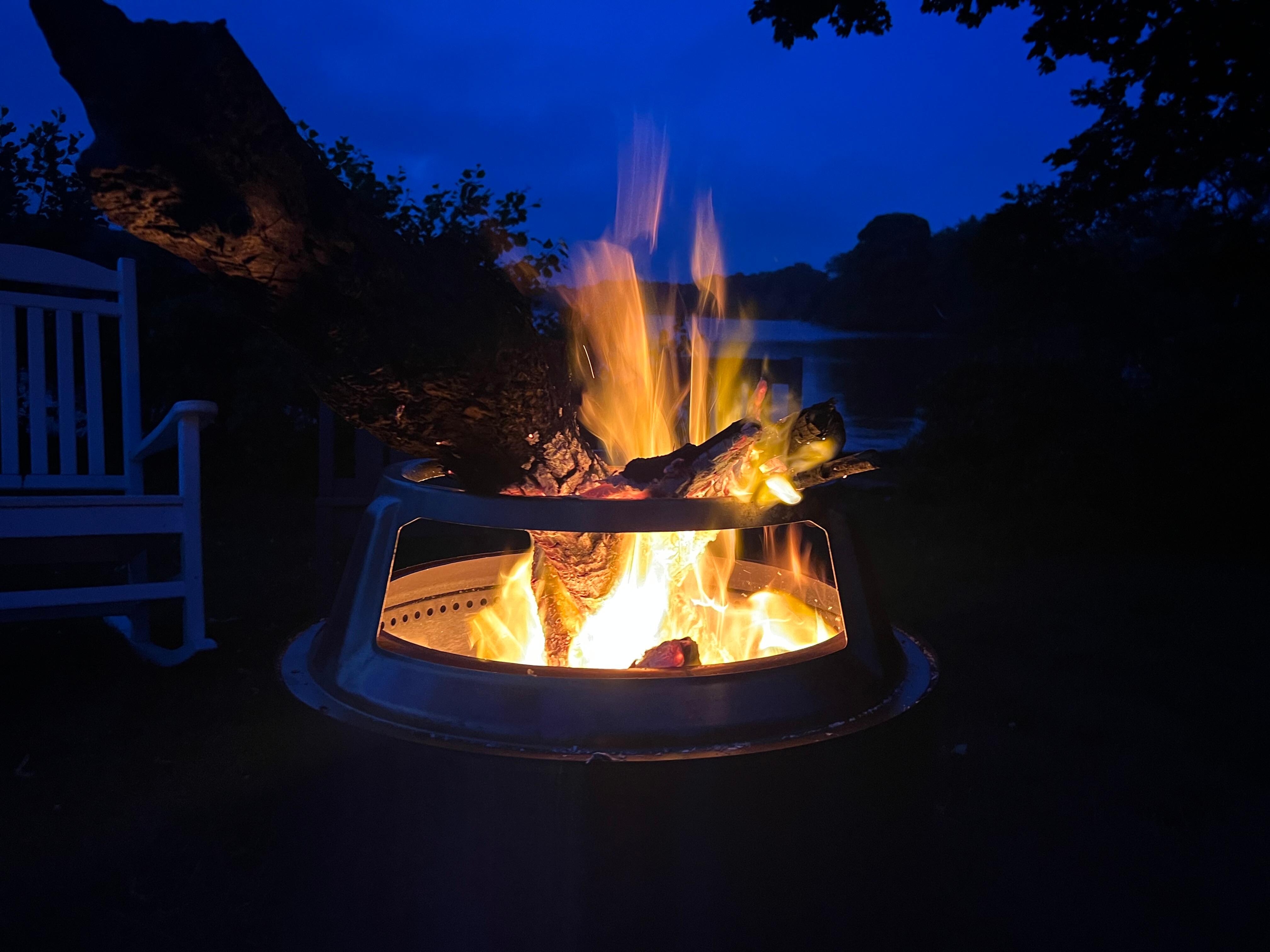 Evening firepit