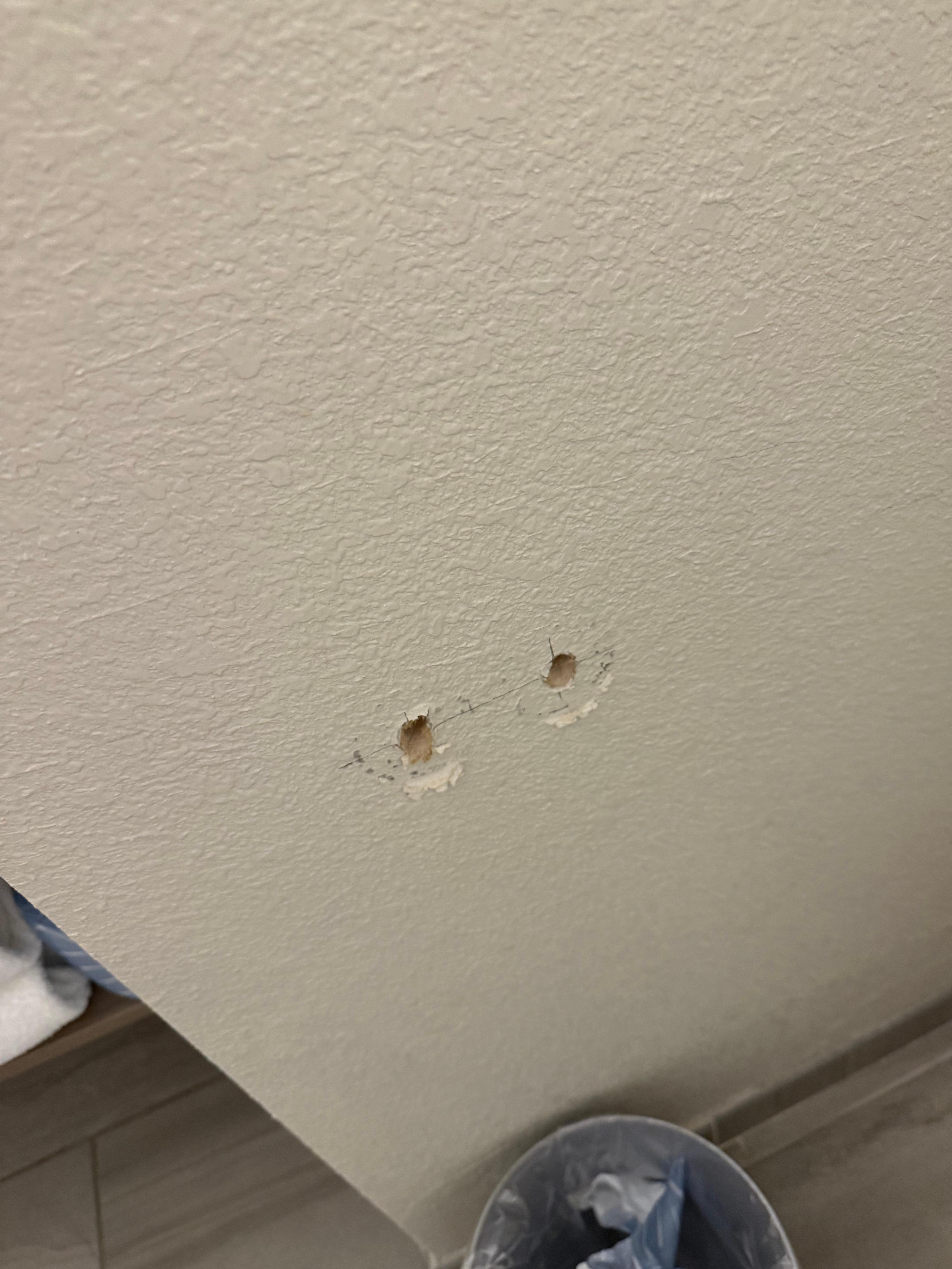 Missing toilet paper holder 