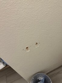 Missing toilet paper holder