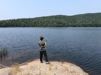Lower Hadlock Pond right at the house