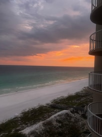 The sun rise and sets were breathtaking.