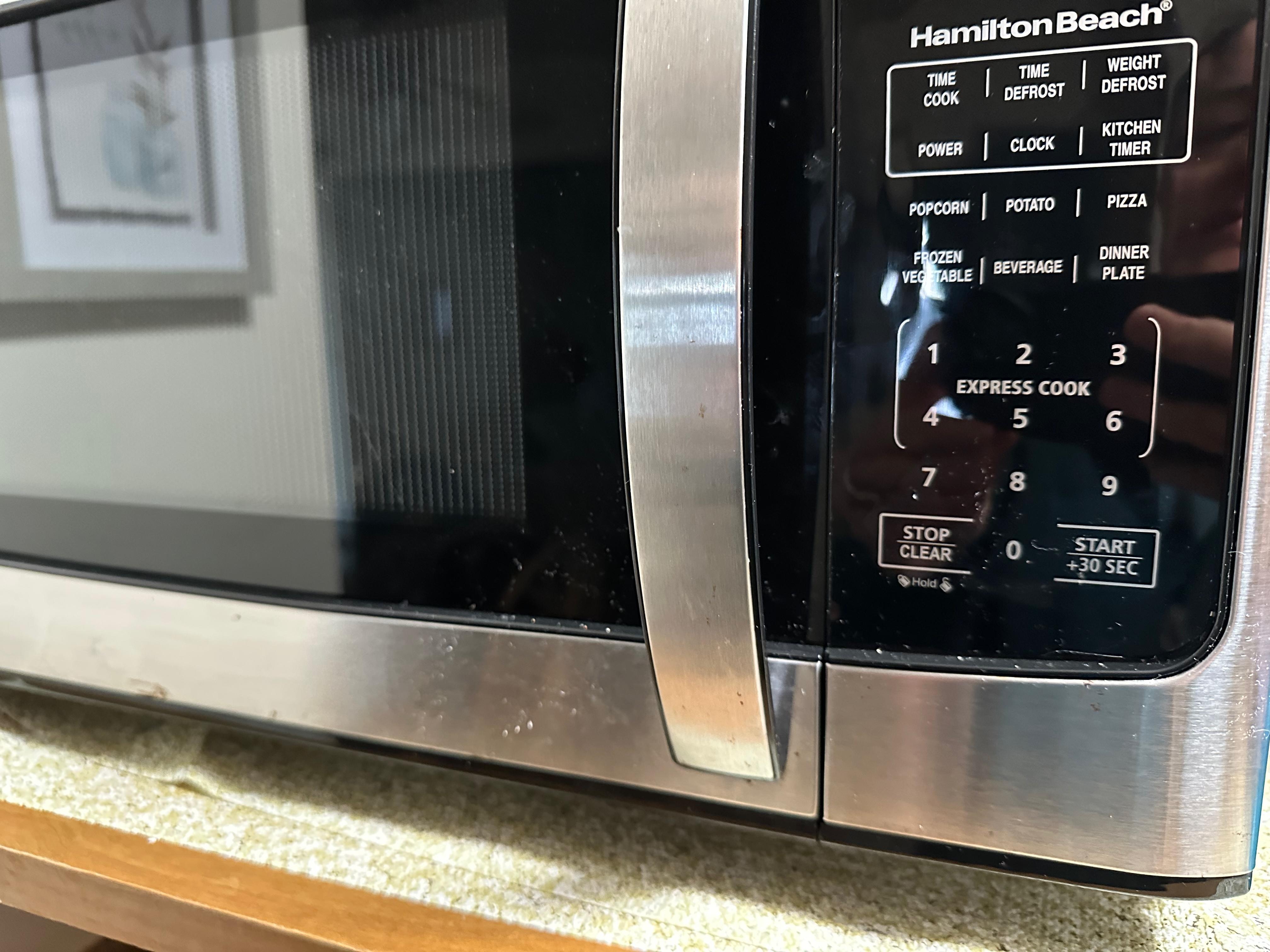 Microwave was filthy