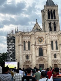 Champions League final outside the Basilica.