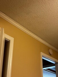 Crack in the ceiling. Properly completely unkept.