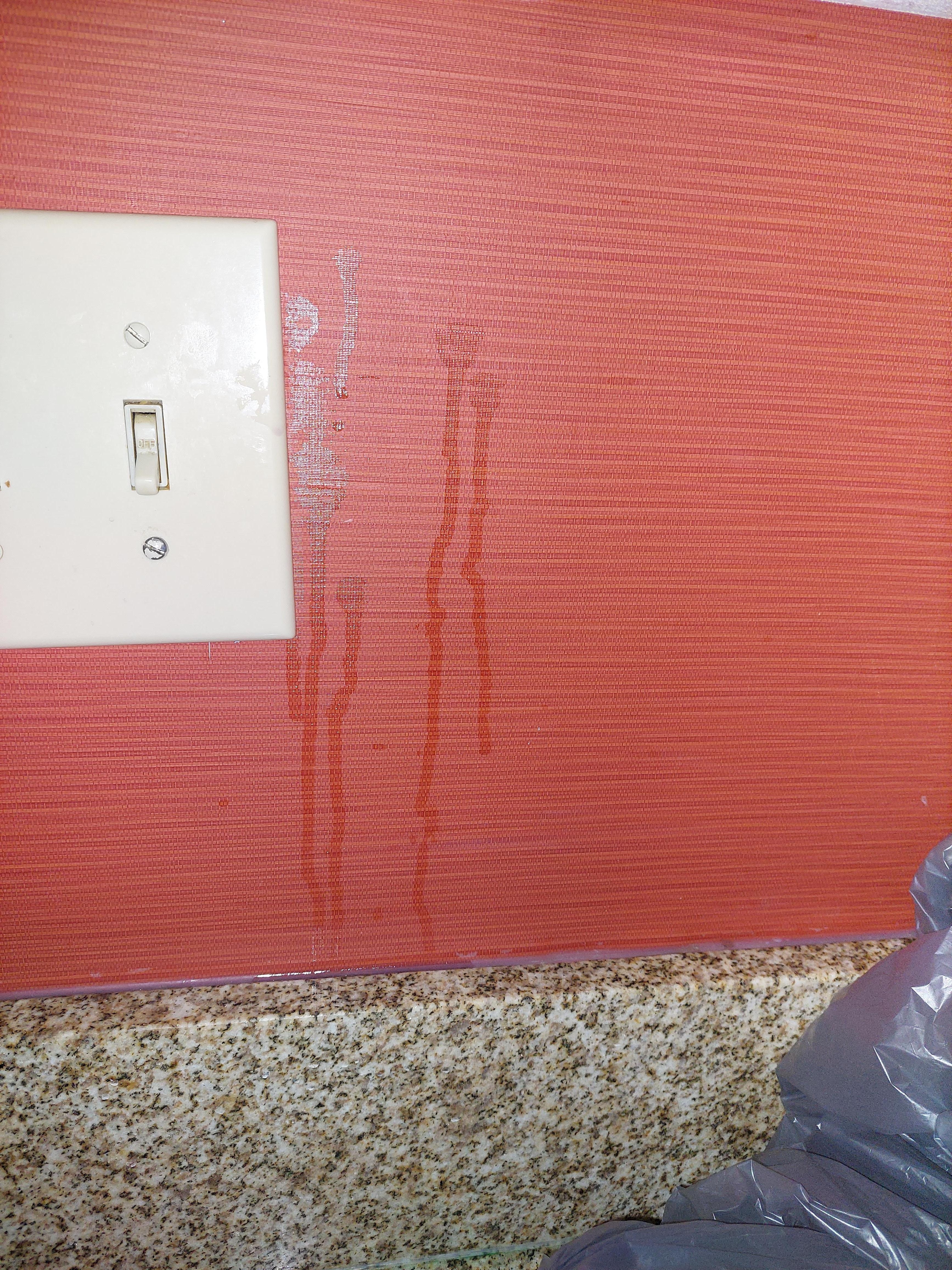 Kitchen walls filthy 