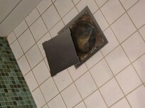 Gick inte att duscha i med att ingen har tvättat duschbrunnen på ett väldigt långt tag. Ingen kom och hjälpte när vi ringde angående problemet.