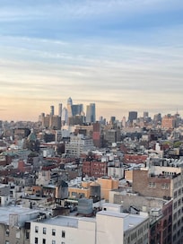 View of the city from our room