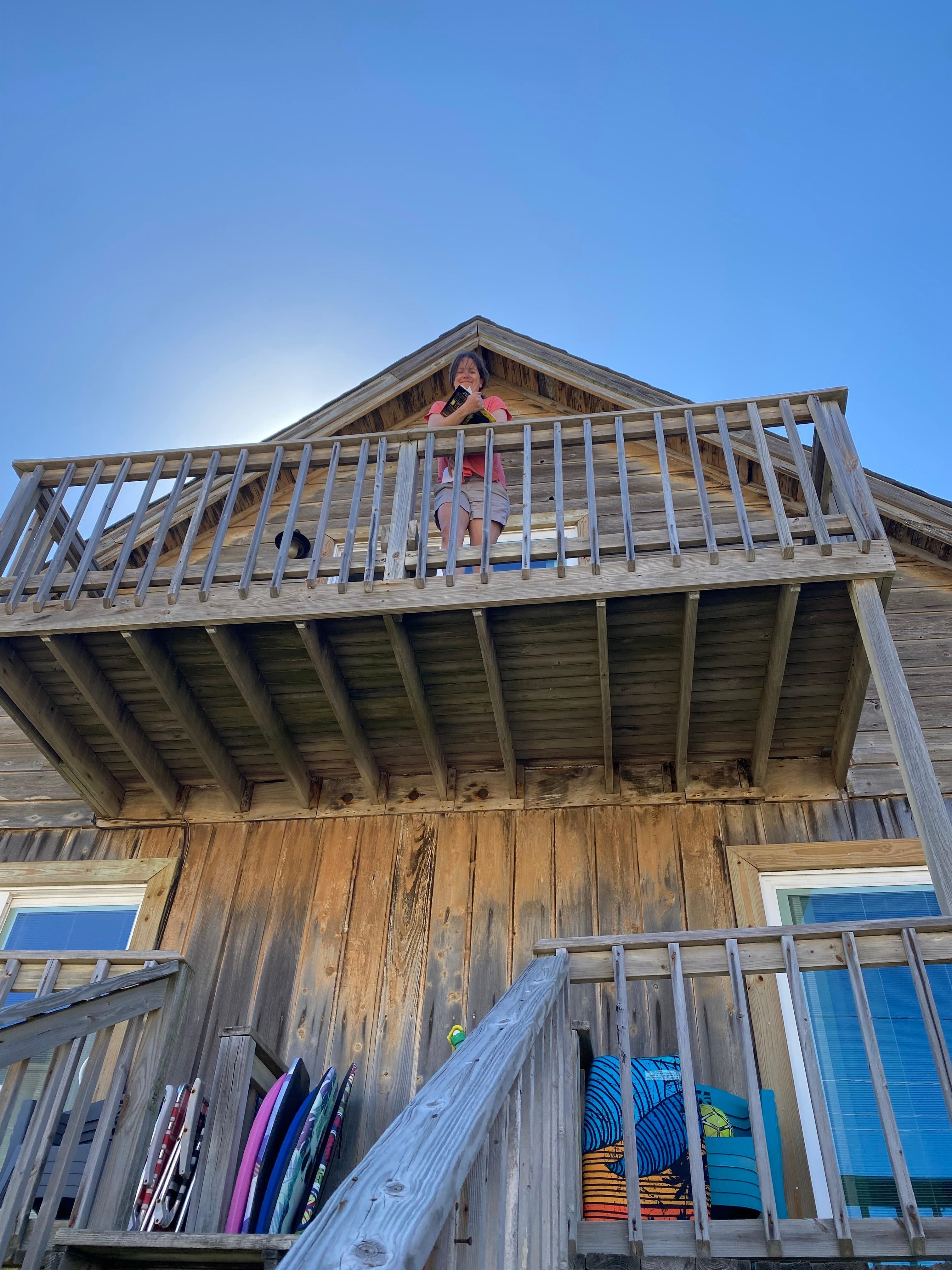 Upstairs (unit 2 only) balcony gives great views. 