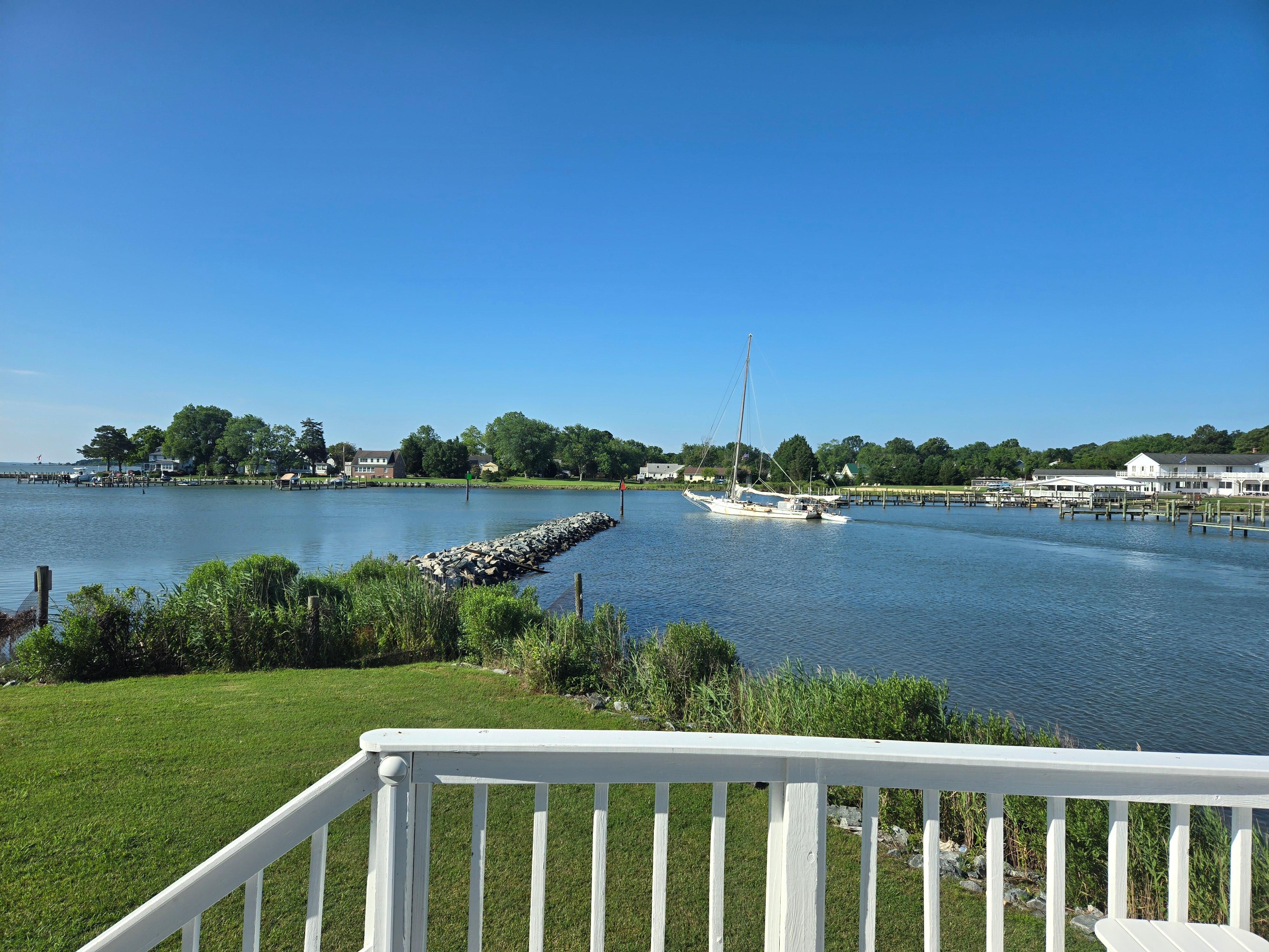 The wraparound views of the Harbor, Harris Creek, and the mouth of the Choptank were ideal 