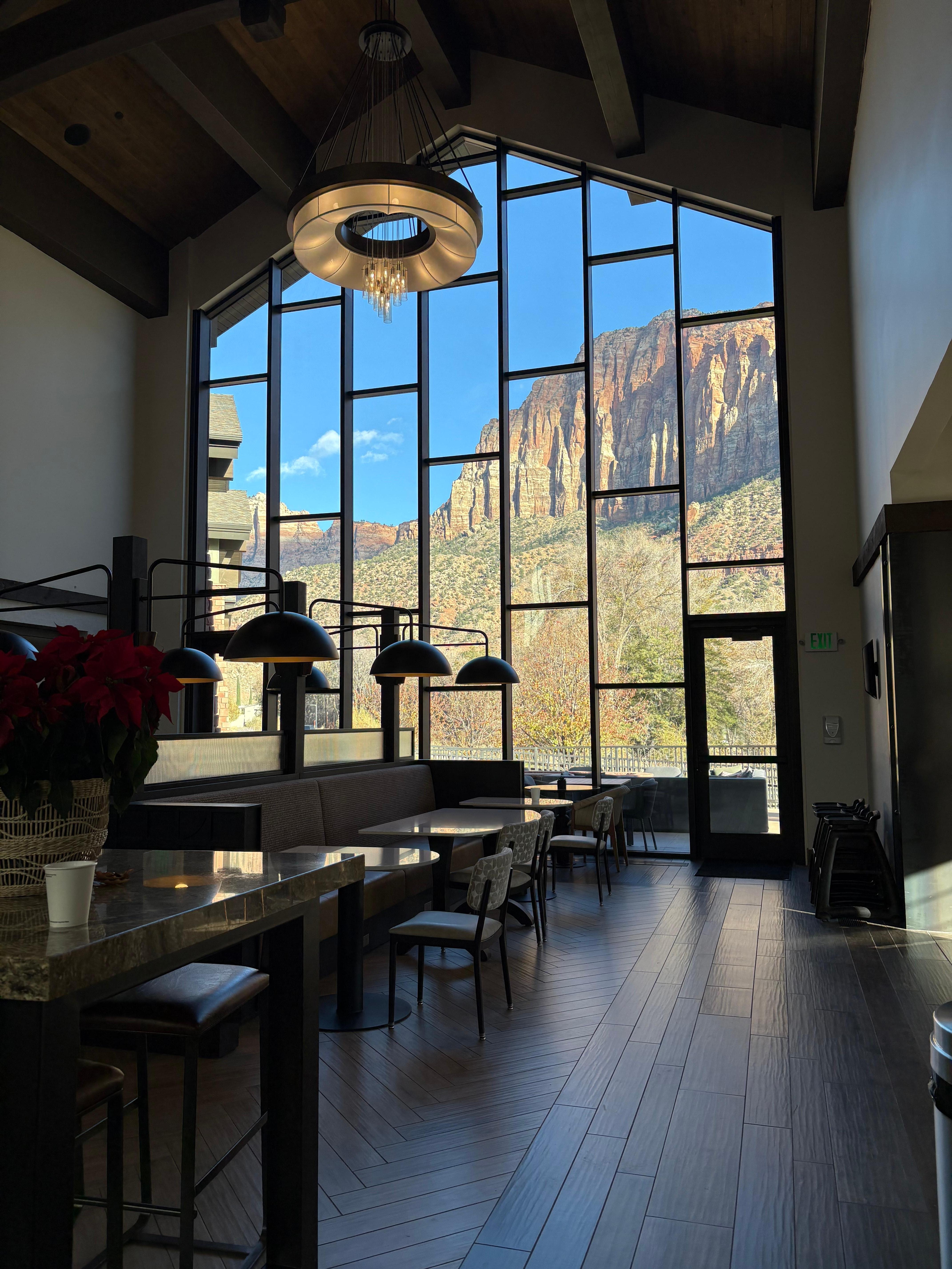 Beautiful view from the lobby.