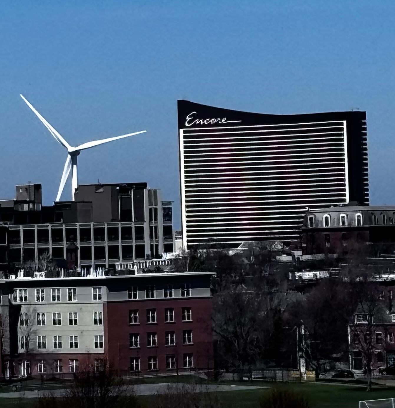 Hotel from a distance