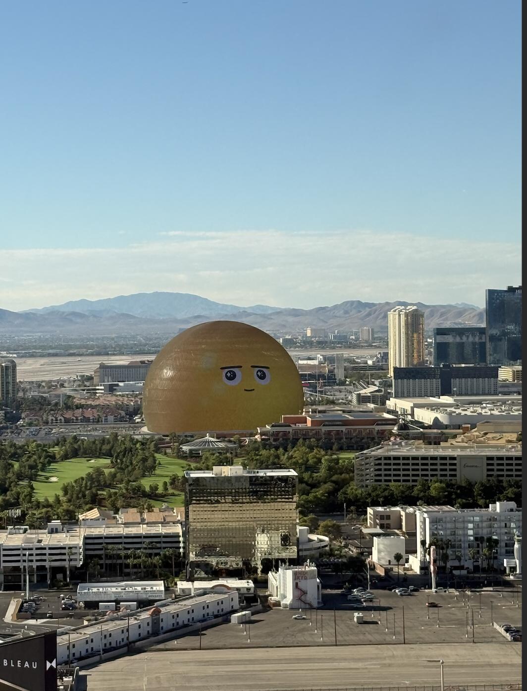 Morning view of sphere