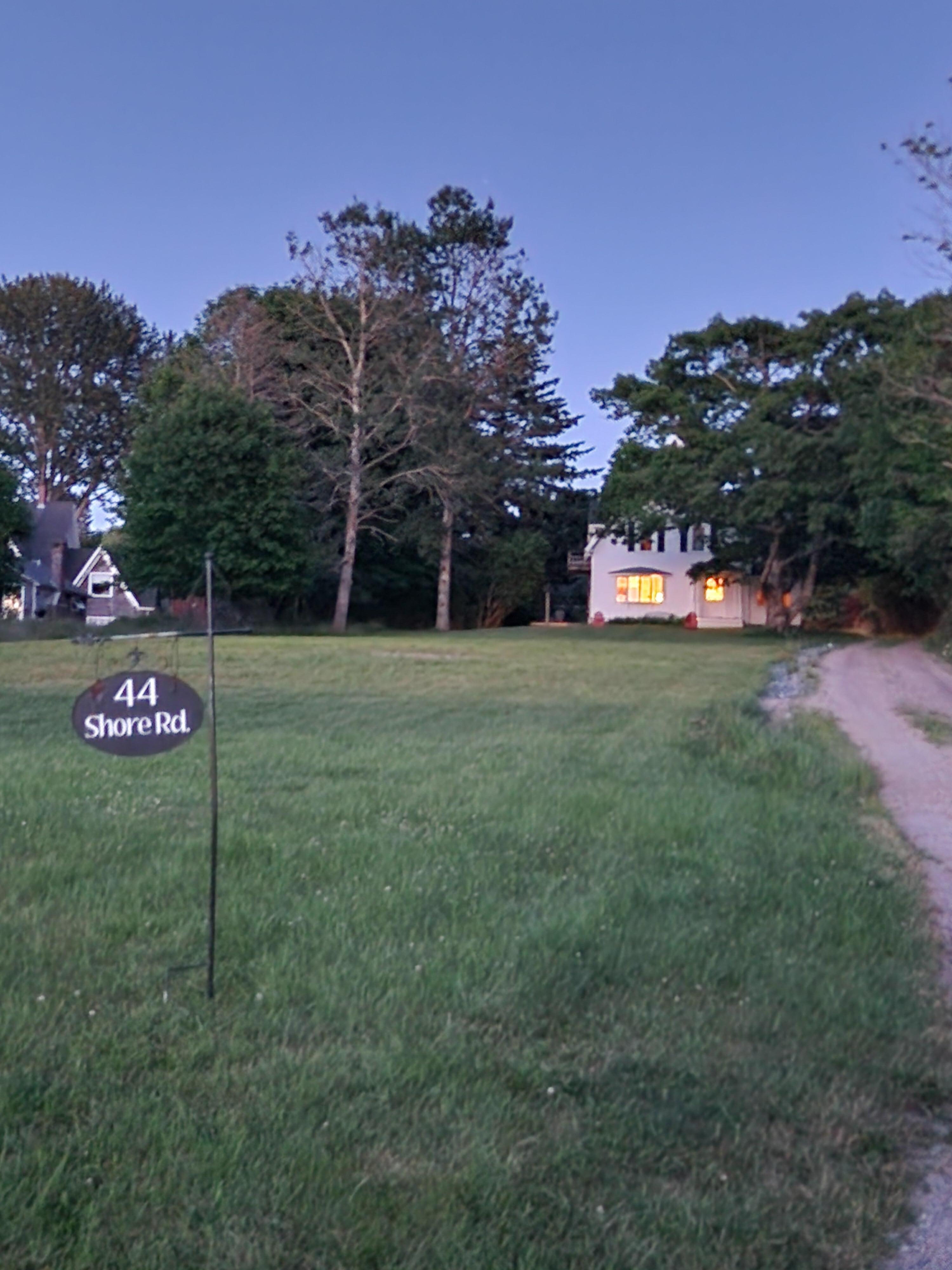 View of the house from the harbor
