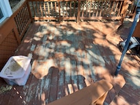 Deck very worn