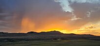 Sunset north of town
