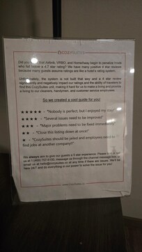 Thought their rating system was odd