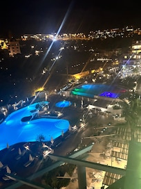 Evening view from roof top bar