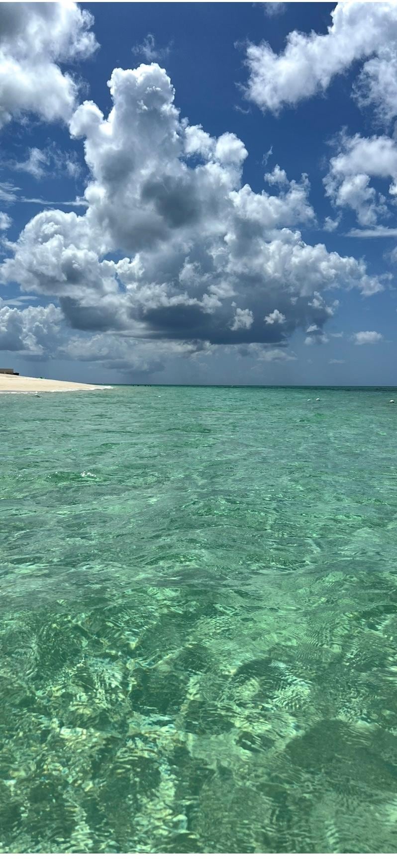 Stunning beach calm water