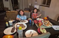 Kids loved the steak and crab legs.