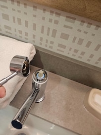 Faucet in bathroom was broken