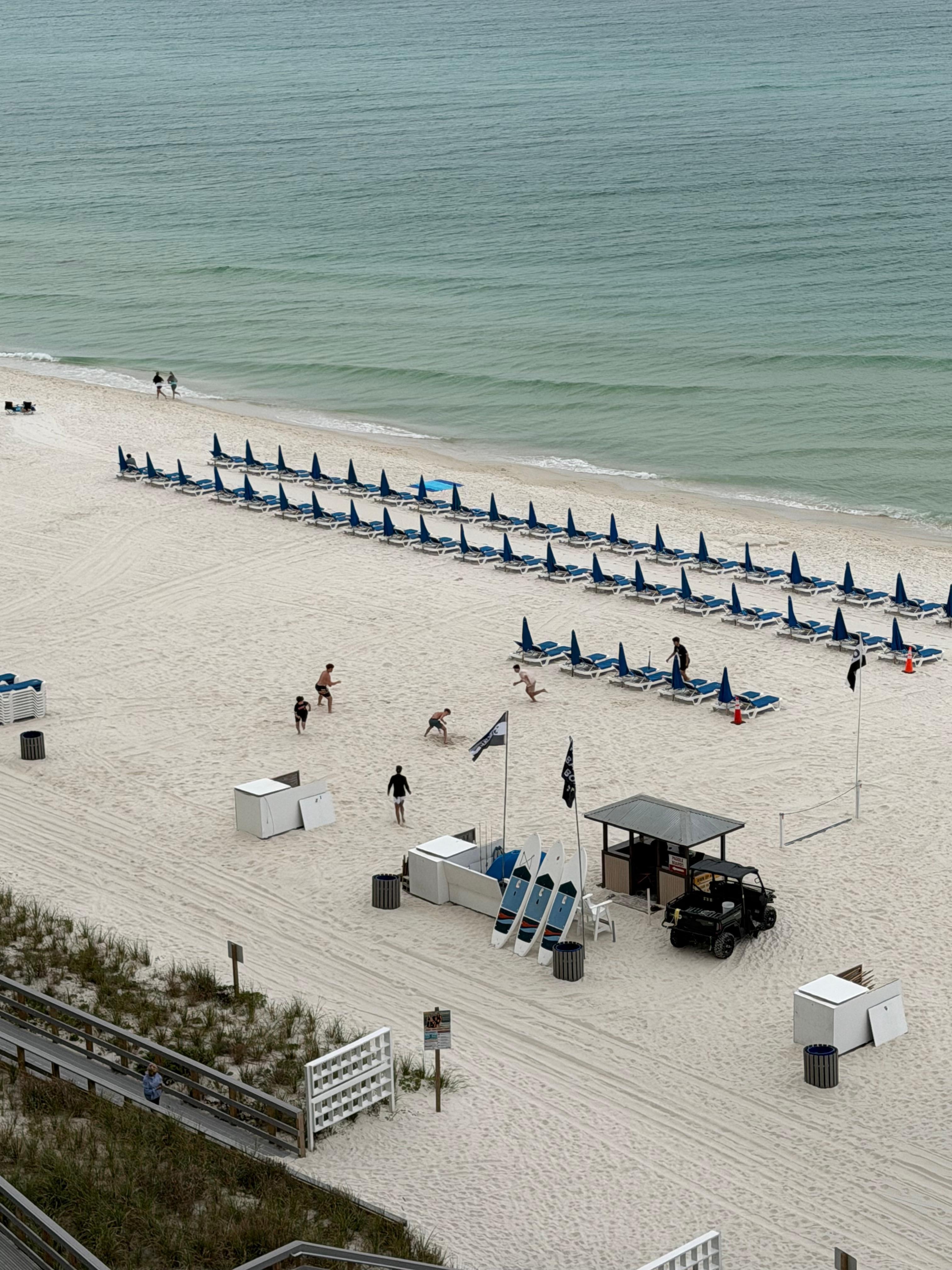 Kids loved playing on beach with friends each day in the morning.  