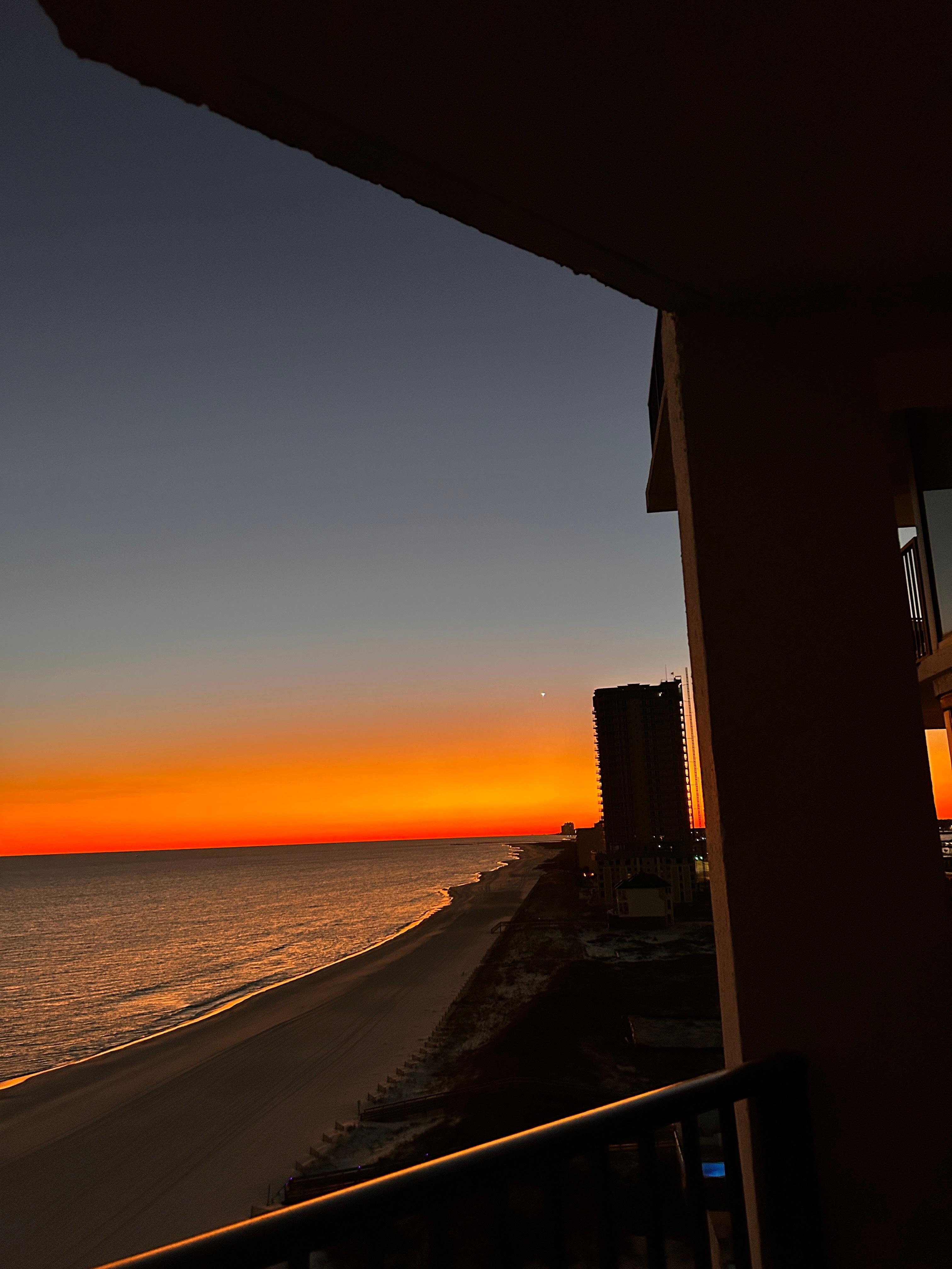 Sunset from balcony