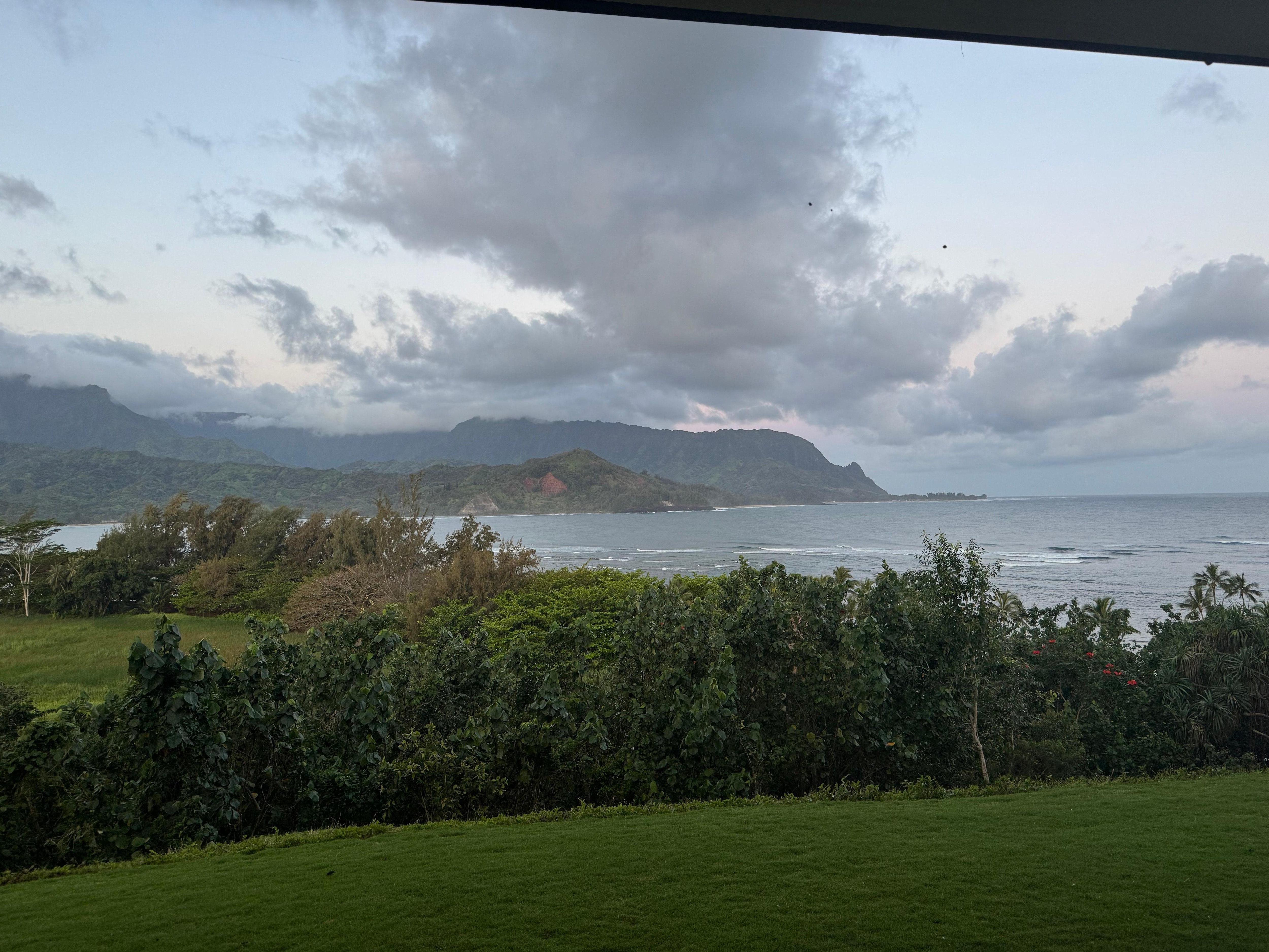 Sunset at Hanalei bay