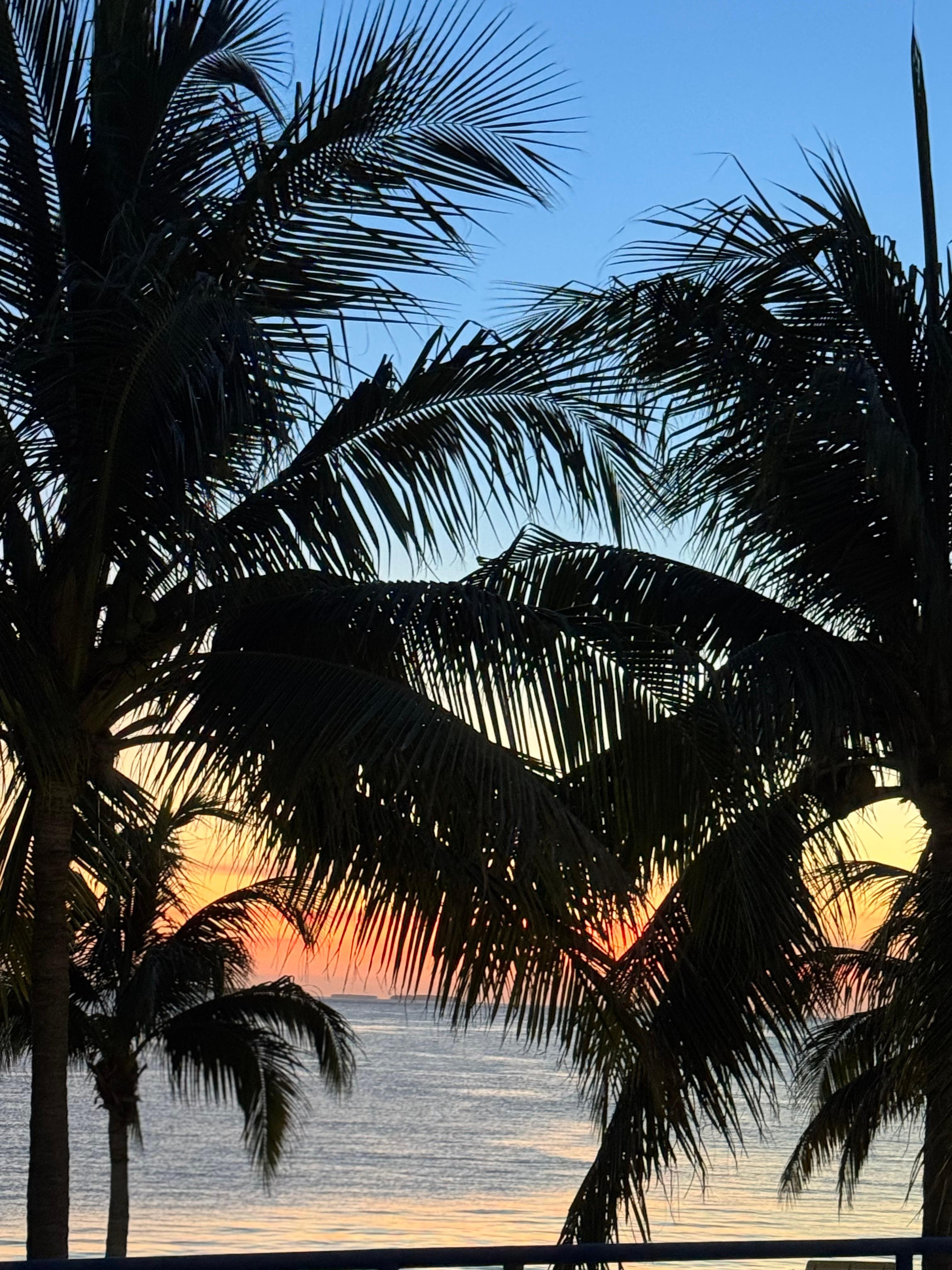 Sunset from our condo