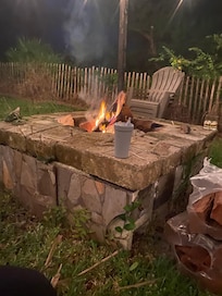 Enjoying firepit