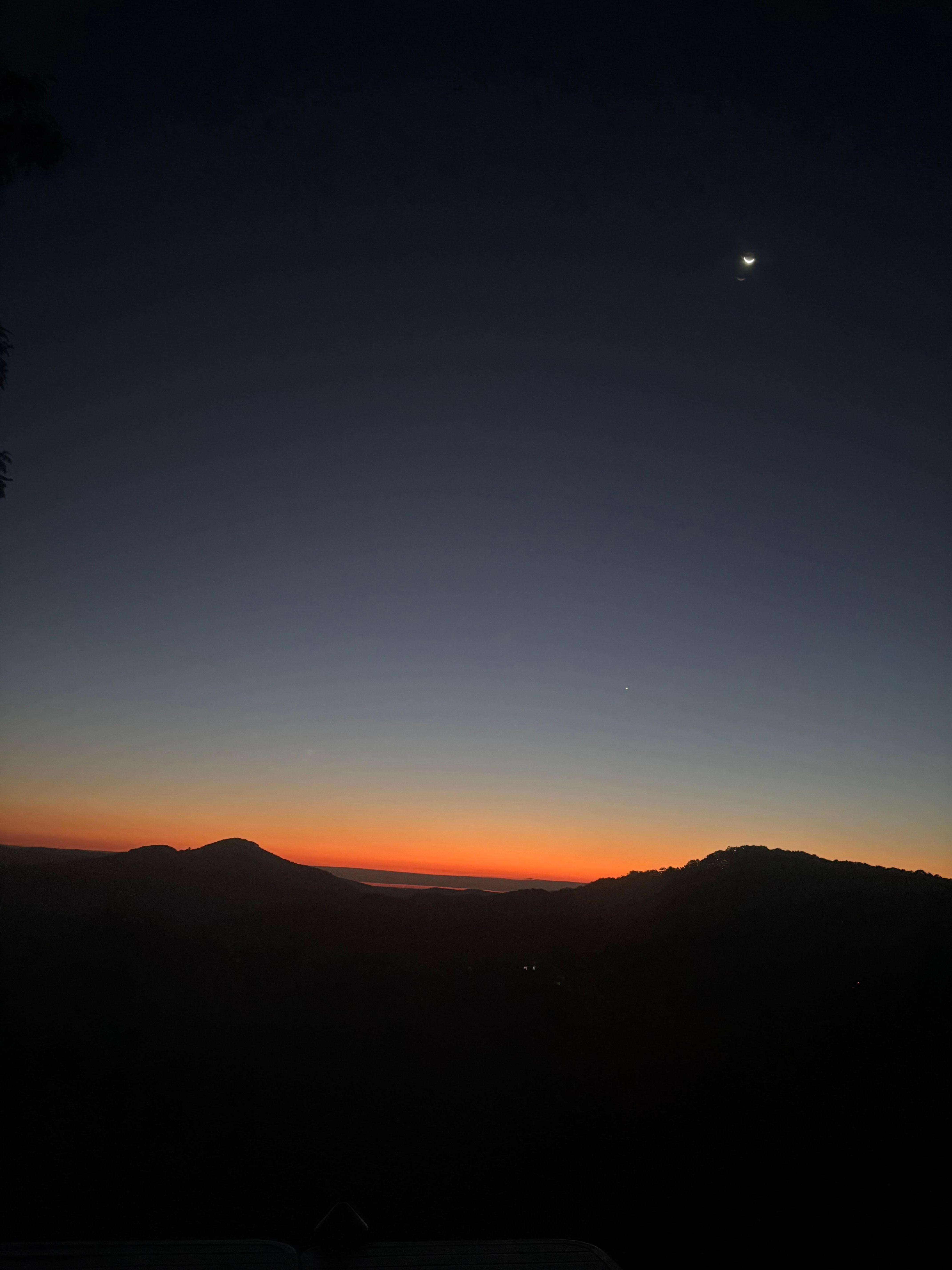 Night-time view from deck!